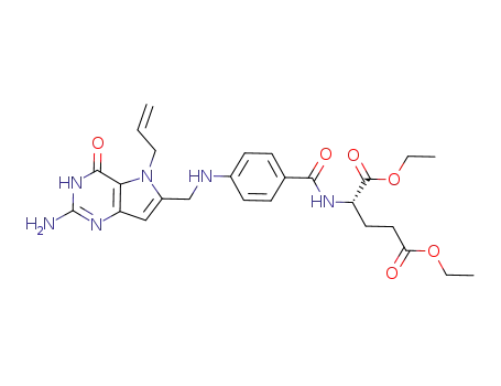 diethyl 4-((5-allyl-2-amino-4-oxo-4,5-dihydro-1H-pyrrolo[3,2-d]pyrimidin-6-yl)methylamino)benzoyl-L-glutamate