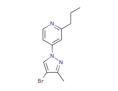 4-(4-bromo-3-methyl-1H-pyrazol-1-yl)-2-propylpyridine
