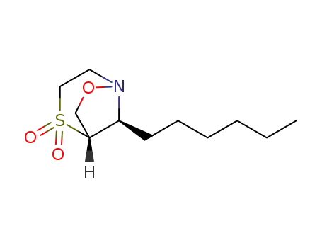 8-hexyl-7-oxa-4-thia-1-aza-bicyclo[3.2.1]octane 4,4-dioxide