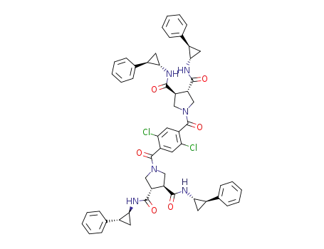(3S,3’S,4S,4’S)-1,1-(2,5-dichloroterephthaloyl)-bis(N3,N4-bis((1S,2R)-2-phenylcyclopropyl)pyrrolidine-3,4-dicarboxamide)