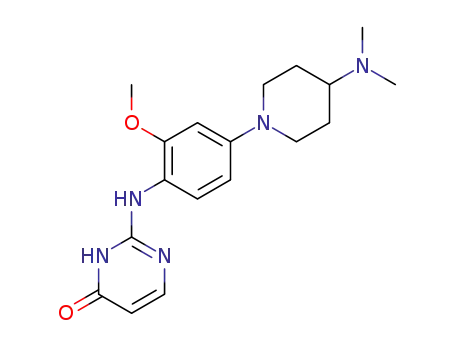 N2-[4-[4-(dimethylamino)-1-piperidyl]-2-methoxyphenyl]amino-4(1H)-pyrimidone