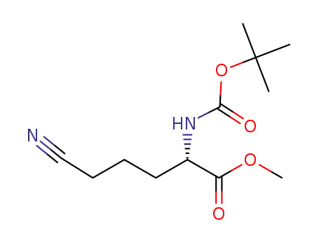 (S)-methyl 2-tert-butoxycarbonylamino-5-cyanopentanoate