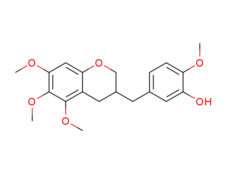 2-methoxy-5-((5,6,7-trimethoxychroman-3-yl)-methyl)phenol