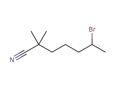 6-bromo-2,2-dimethylheptanenitrile