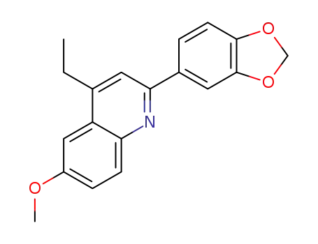 2-(benzo[d][1,3]dioxol-5-yl)-4-ethyl-6-methoxyquinoline