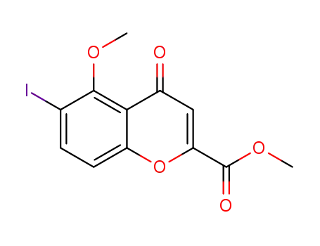 methyl 6-iodo-5-methoxy-4-oxo-4H-chromene-2-carboxylate