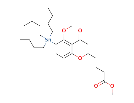 methyl 4-[5-methoxy-4-oxo-6-(tributylstannyl)-4H-chromen-2-yl]butanoate