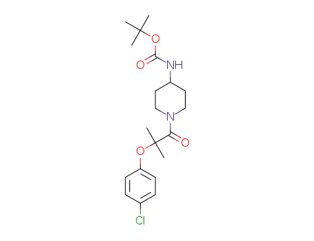 tert-butyl (1-(2-(4-chlorophenoxy)-2-methylpropanoyl)piperidin-4-yl)carbamate