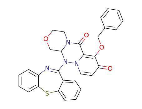 7-(benzyloxy)-12-(dibenzo[b,f][1,4]thiazepin-11-yl)-3,4,12,12a-tetrahydro-1H-[1,4]oxazino[3,4-c]pyrido[2,1-f][1,2,4]triazine-6,8-dione