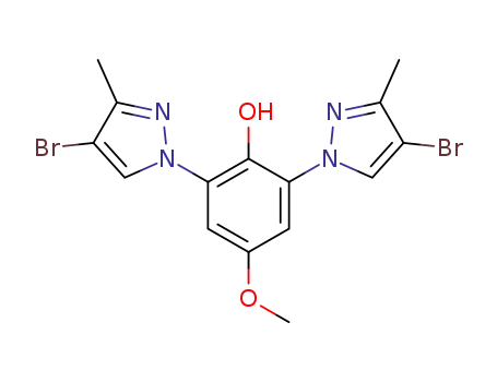 2,6-bis(4-bromo-3-methyl-1H-pyrazol-1-yl)-4-methoxyphenol