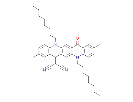 2-(2,9-dimethyl-5,12-dioctyl-14-oxoquinolino[2,3-b]acridin-7(5H,12H,14H)-ylidene)malononitrile