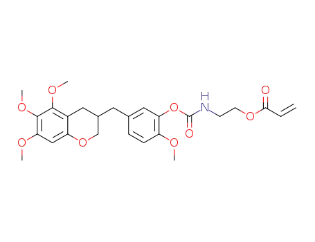 2-(((2-methoxy-5-((5,6,7-trimethoxychroman-3-yl)methyl)phenoxy)carbonyl)amino)ethyl acrylate