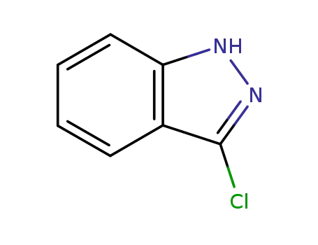 Molecular Structure of 29110-74-5 (3-CHLORO-1H-INDAZOLE)