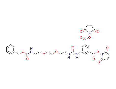bis(2,5-dioxopyrrolidine-1-yl) 5-(3-(3-oxo-1-phenyl-2,7,10-trioxa-4-azadodecane-12-yl)ureido)isophthalate