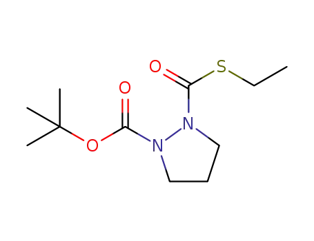tert-butyl 2-((ethylthio)carbonyl)pyrazolidine-1-carboxylate