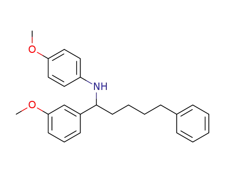 4-methoxy-N-(1-(3-methoxyphenyl)-5-phenylpentyl)aniline
