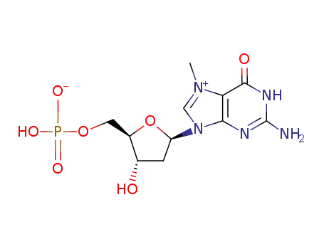 2-amino-7-methyl-6-oxo-9-(O5-phosphono-β-D-erythro-2-deoxy-pentofuranosyl)-1,6-dihydro-purinium betaine