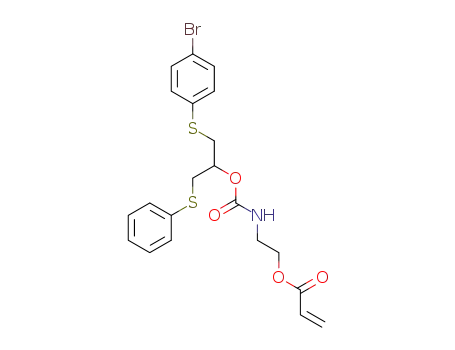 2-((((1-((4-bromophenyl)thio)-3-(phenylthio)propan-2-yl)oxy)carbonyl)amino)ethyl acrylate