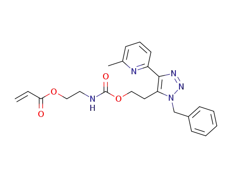 2-(((2-(1-benzyl-4-(6-methylpyridin-2-yl)-1H-1,2,3-triazol-5-yl)ethoxy)carbonyl)amino)ethyl acrylate