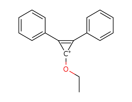 1-ethoxy-2,3-diphenylcyclopropenium ion