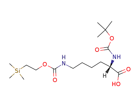 Nα-(tert-butyloxycarbonyl)-Nε-<<2-(trimethylsilyl)ethoxy>carbonyl>-L-lysine