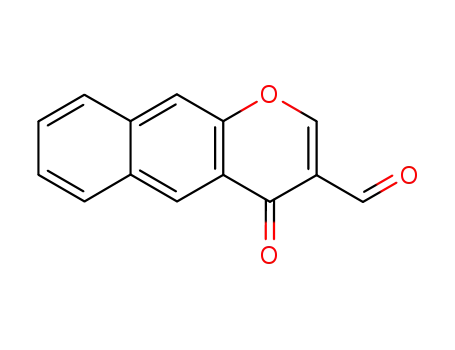 4-oxo-4H-1-naphtho<2,3-c>pyran-3-carboxaldehyde