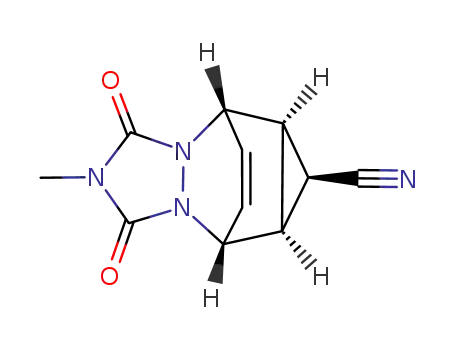 syn-3-cyano-6,7-diaza-exo-tricyclo<3.2.2.02,4>non-8-ene-6,7-dicarboxylic acid methylimide