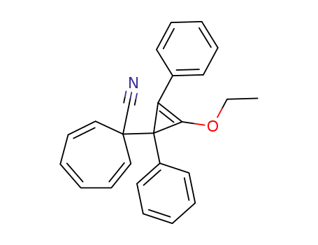 7-cyano-7-(ethoxy-1,3-diphenylcycloprop-2-en-1-yl)cycloheptatriene