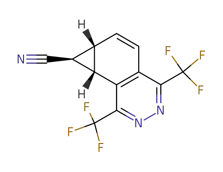 1-exo-Cyan-4,7-bis(trifluormethyl)-1a,7b-dihydro-1H-cyclopropaphthalazin