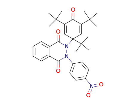 2,3-Dihydro-2-(4-nitrophenyl)-3-(1,3,5-tri-tert-butyl-4-oxocyclohexa-2,5-dien-1-yl)phthalazin-1,4-dion