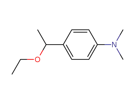 Molecular Structure of 94670-02-7 (Benzenamine, 4-(1-ethoxyethyl)-N,N-dimethyl-)