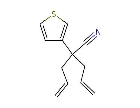 2-allyl-2-(thiophen-3-yl)pent-4-enenitrile