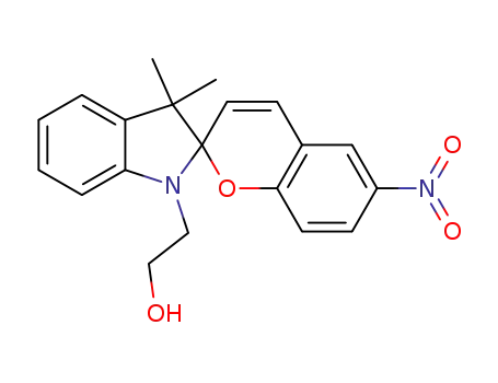 Molecular Structure of 16111-07-2 (3',3'-Dimethyl-6-nitro-spiro[2H-1-benzopyran-2,2'-indoline]-1'-ethanol)