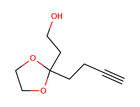 2-(2-(but-3-yn-1-yl)-1,3-dioxolan-2-yl)ethan-1-ol