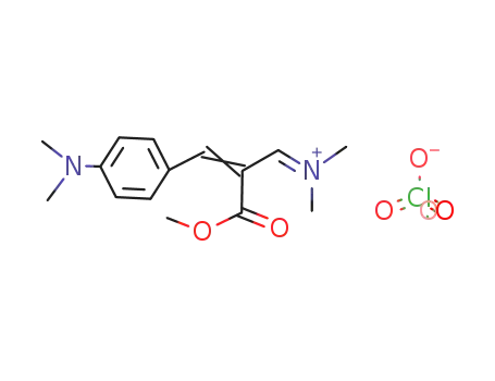 2-Methoxycarbonyl-3-<4-dimethylamino-phenyl>-prop-2-enyl-dimethylimmonium