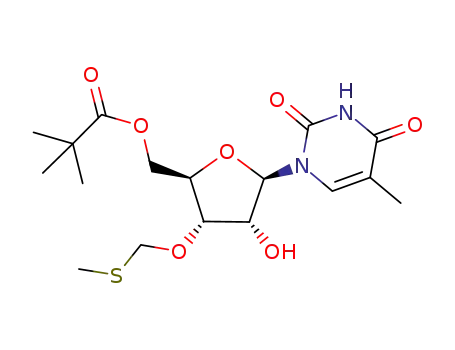 3'-O-methylthiomethyl-5'-pivaloylthymidine