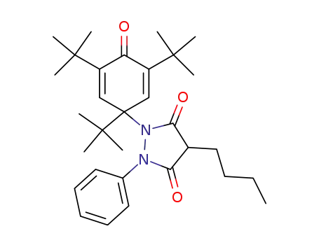 4-n-Butyl-1-(1,3,5-tri-tert-butyl-4-oxo-cyclohexa-2,5-dien-1-yl)-2-phenyl-pyrazolidin-3,5-dion