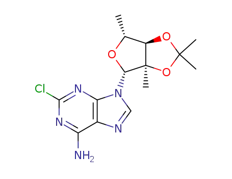 2-Chloro-9-((3aR,4R,6R,6aR)-2,2,3a,6-tetramethyl-tetrahydro-furo[3,4-d][1,3]dioxol-4-yl)-9H-purin-6-ylamine
