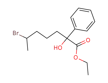 6-Bromo-2-hydroxy-2-phenyl-heptanoic acid ethyl ester
