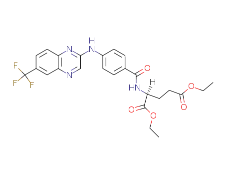 (S)-2-[4-(6-Trifluoromethyl-quinoxalin-2-ylamino)-benzoylamino]-pentanedioic acid diethyl ester