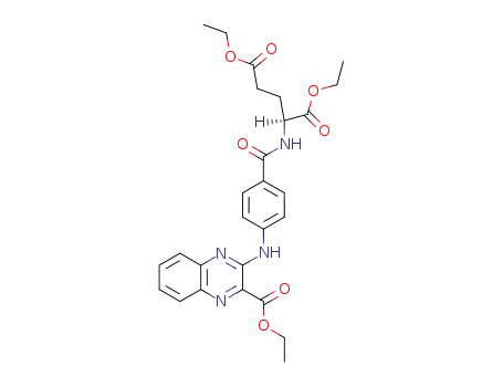 (S)-2-[4-(3-Ethoxycarbonyl-quinoxalin-2-ylamino)-benzoylamino]-pentanedioic acid diethyl ester