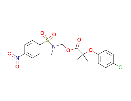 2-(4-chloro-phenoxy)-2-methyl-propionic acid [methyl-(4-nitro-benzenesulfonyl)-amino]-methyl ester