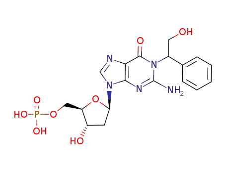 1-(2-hydroxy-1-phenylethyl)-2'-deoxyguanosine 5'-monophosphate