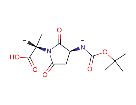 (S)-2-((S)-3-tert-Butoxycarbonylamino-2,5-dioxo-pyrrolidin-1-yl)-propionic acid