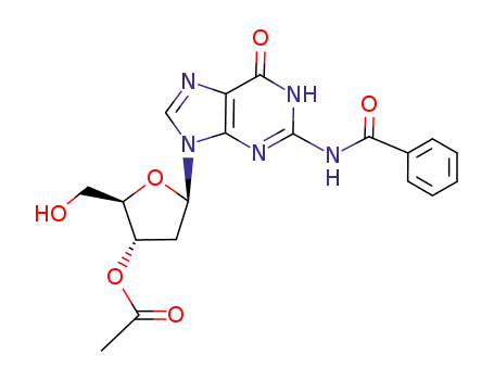 Acetic acid (2R,3S,5R)-5-(2-benzoylamino-6-oxo-1,6-dihydro-purin-9-yl)-2-hydroxymethyl-tetrahydro-furan-3-yl ester
