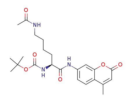 N-(4-methyl-7-coumarinyl)-N-α-(tert-butyloxycarbonyl)-N-ω-acetyl-lysinamide