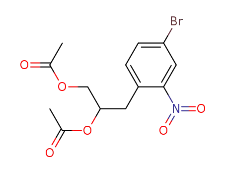 acetic acid 1-acetoxymethyl-2-(4-bromo-2-nitro-phenyl)-ethyl ester
