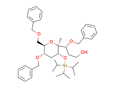 (R)-3-Benzyloxy-3-((2S,3R,5S,6R)-5-benzyloxy-6-benzyloxymethyl-2-methyl-3-triisopropylsilanyloxy-tetrahydro-pyran-2-yl)-propan-1-ol