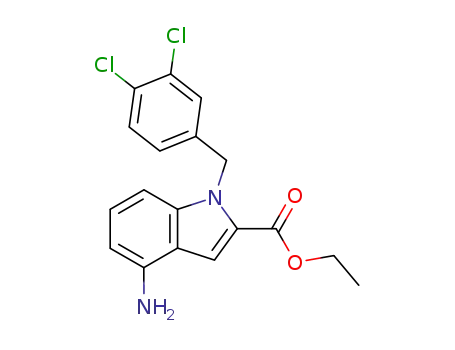 Ethyl 4-amino-N-(3,4-dichlorobenzyl)indole-2-carboxylate