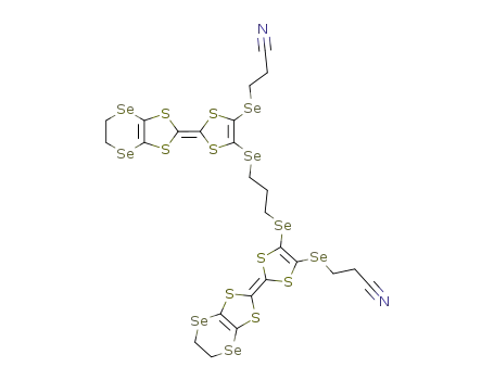 1,3-bis[3(2-cyanoethylseleno)-6,7-ethylenediselenotetrathiafulvalen-2-ylseleno]propane